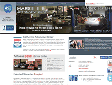 Tablet Screenshot of marsautogroup.com